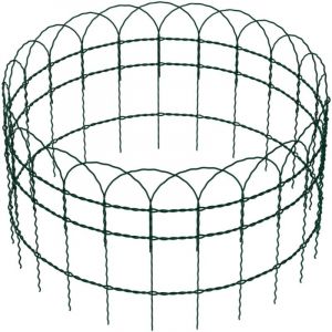 Grillage souple Mailles 9x15 cm Hauteur 0,65 m Longueur 10m Acier revêtu de pvc Fil ø 2mm Clôture Jardin Bordure décorative Délimitation Espace