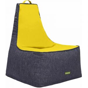 Pouf d'ext&eacute;rieur, pouf de jardin pour adultes, pouf de jardin prot&eacute;g&eacute; contre les uv, pouf &agrave; dossier haut r&eacute;sistant &agrave; l'eau avec remplissage de perles