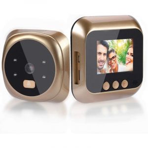 Ej.Life Judas numérique intelligent, Caméra de Sonnette Vidéo Électronique pour Visionneuse de Porte avec Vision Nocturne, Grand Angle de 160 °, pour
