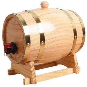 Tonneau &agrave; vin vintage en bois de 3 litres, f&ucirc;t de ch&ecirc;ne pour vin rouge, tonneau pour restaurant, tonneau &agrave; bi&egrave;re en bois, tonneau &agrave; vin, d&eacute;coration