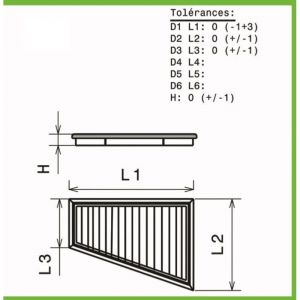 Filtre a air Green pour Peugeot 306 de 1997 a 2002 1.8L 16V XSI-112cv-37291490