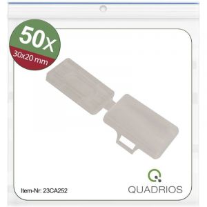 Quadrios - 23CA252 23CA252 Porte-étiquette Type de montage: pour collier serre-câbles Surface de marquage: 18 x 30 mm tra
