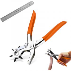 Trou Ceinture, Pince Perforatrice Cuir, Pince Trou Ceinture Cuir, Pince Perforatrice Rotative, Perforatrice Trou Ceinture, Pince a Trouer Le Cuir,