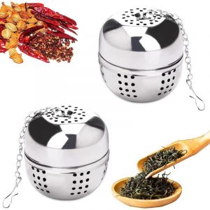 2 Pi&egrave;ces Acier Inoxydable Infuseur &agrave; Th&eacute; Boule &agrave; Th&eacute;, Passoire &agrave; th&eacute; en Boule &agrave; th&eacute; &agrave; pour Th&eacute;, &Eacute;pices et la plupart des tasses et th&eacute;i&egrave;res