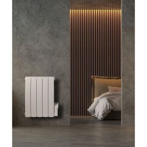 Deltacalor - radiateur électrique à inertie fluide 900 w Telica cintré horizontal