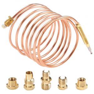 1500Mm Kit de Thermocouple Universel pour Cuisini&egrave;re &agrave; Gaz M6X0.75 avec Remplacement &Eacute;crou D&eacute;bordement (Cinq)