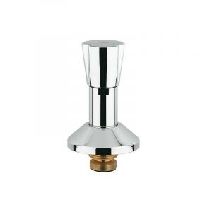 Tete Grohe 11515 1', pour robinetterie encastrée, croisillon bleu/rouge, chromé
