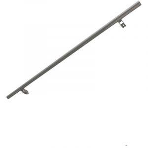 Main-courante d'ext&eacute;rieur - Aluminium gris - Longueur 1.50m - MC-MUR-EXT-G