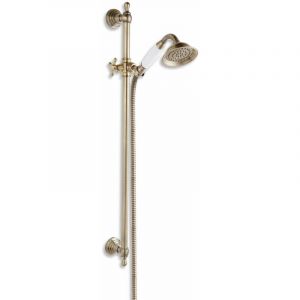 Novaservis Sets de douche - Colonne de douche Retro avec tube, douche à main, flexible et support, bronze KITRETRO,46