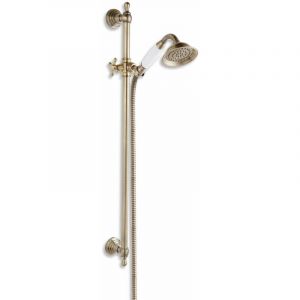 Novaservis - Sets de douche - Colonne de douche Retro avec tube, douche à main, flexible et support, bronze KITRETRO,46