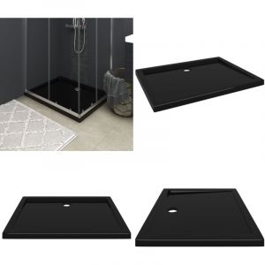Vidaxl - Receveur de douche rectangulaire abs Noir 70x90 cm - receveur de douche - receveurs de douche - Home & Living - Noir