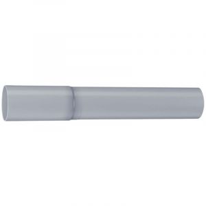 Tuyau de descente, pvc-u, Rallonge de tuyau de descente, Accessoires de gouttière, Made in Germany - 1 pièce, 75mm Gris - Inefa