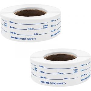&Eacute;tiquettes Autocollantes Cong&eacute;lation Alimentaire, 1000Pcs Universelles R&eacute;frig&eacute;rateur &Eacute;tiquettes 25x50mm D'&eacute;tiquettes de Date Alimentaire Auto adh&eacute;sif