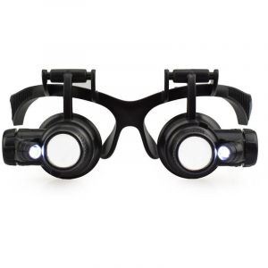 TRIOM Loupes Loupes R&eacute;glables Loupes &Eacute;clair&eacute;es Loupe LED Loupe pour Bijoutiers, Tous Travaux de Pr&eacute;cision, R&eacute;paration &Eacute;lectronique, Artisanat