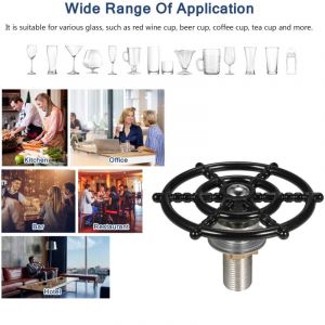TARSHYRY Robinet de Cuisine en Verre, Rinceur de Verre, Accessoires pour &eacute;vier, Tasse &agrave; Bi&egrave;re, Bouteille, Acier Inoxydable