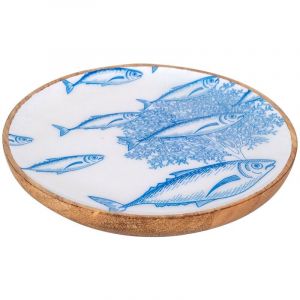 Signes Grimalt - Petites boîtes et plateaux pour assiettes à poisson Assiette Ronde Bleue - 2x16x16cm