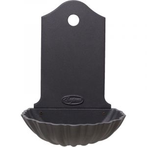 Fonderia Bongiovanni - Fontaine murale Maiorca couleur fonte pour maison et jardin sans robinet