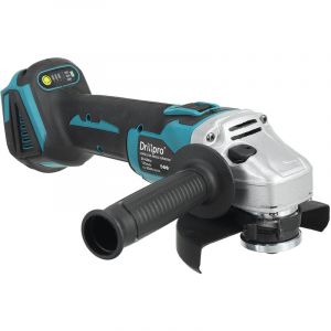 Drillpro - Meuleuse d'angle Meuleuse angulaire sans fil Disqueuse Professionel 3 Vitesse 125mm 18V 800W Li-ion Machine seule (compatible avec Makita
