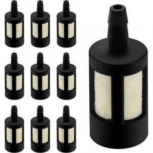 Filtre &agrave; Essence pour tron&ccedil;onneuse &agrave; Essence, Filtre &agrave; Carburant pour Tondeuse &agrave; Gazon, souffleur, Coupe Gazon, 10 pi&egrave;ces