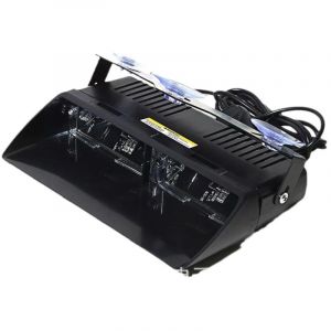 Balise Feu de D&eacute;tresse Bleu 16 LED Application de la Loi Lumi&egrave;re Avertissement Stroboscope Clignotant Lampe D'urgence avec la ventouse 12V