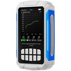 SJLERST D&eacute;tecteur de rayonnement &eacute;lectromagn&eacute;tique 5 en 1 VT-ER3, testeur de temp&eacute;rature et d'humidit&eacute; de l'intensit&eacute; du champ magn&eacute;tique du champ