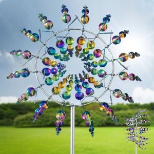 Moulin &agrave; Vent Jardin, Moulin a Vent Jardin Exterieur, Eolienne de Jardin, Carillon &agrave; Vent, Moulin &agrave; Vent de Jardin pour la d&eacute;coration des Jardins,