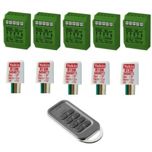 Kit d'automatisation pour 5 volets roulants Yokis Urmet par Radio Power 5454556