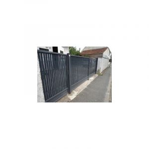 Cloture & Jardin &ndash; Kit occultation PVC &agrave; tresser gris anthracite 10m &ndash; Lattes de 47mm &ndash; &Eacute;paisseur 0,8mm &ndash; Pour panneaux rigides 4/5mm