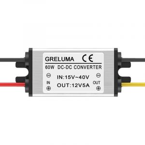 1Pc DC 24v &agrave; 12v Convertisseur Abaisseur R&eacute;ducteur R&eacute;gulateur 5A 60W Adaptateur d'alimentation pour Syst&egrave;me Solaire De V&eacute;hicule De Camion De Voiture