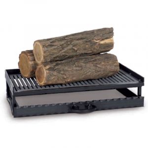 Farmcook - Grille de foyer en fonte avec bac &agrave; cendres 52x31x12 cm