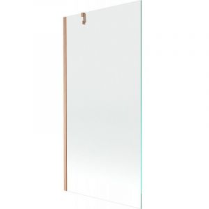 Mexen - Paroi de baignoire 1 volet Next 90 x 150 cm, transparent, cuivre bross&eacute; - 895-090-000-00-00-65