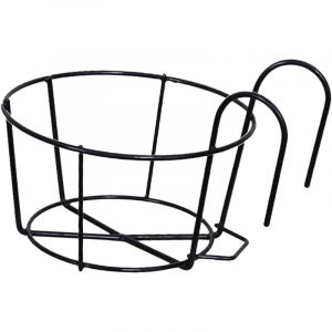 Garde-Corps jardini&egrave;res Porte-Pot de Fleur Ronde cl&ocirc;ture &eacute;tag&egrave;re conteneur Fer Art paniers Suspendus Fer Art Support pour ext&eacute;rieur Balcon Pont