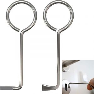 2 Pcs Clef Passe Partout Set, Clé Passe-partout, Clé Universell, Ouvre Presque Toutes les Portes, kit Crochetage Serrure pour Ouvre Serrure à Barbe