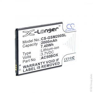 Batterie t&eacute;l&eacute;phone, smartphone, gsm pour Archos 3.7V 2000mAh - AC50BOXAC500BNEAC5 - NX
