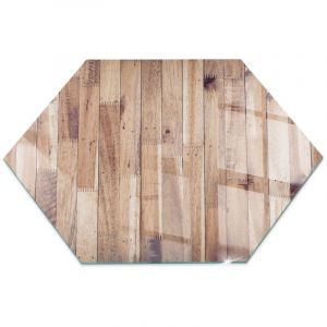 Plaque de sol sous po&ecirc;le &agrave; bois en verre tremp&eacute; protection thermique du plancher Planches de bois dispos&eacute;es h40 cm