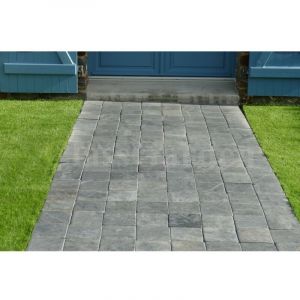 Classgarden &ndash; Pav&eacute; patin&eacute; 15 cm &ndash; Ardoise naturelle d'Espagne &ndash; &Eacute;paisseur 3 cm &ndash; Surface 0,0225 m&sup2; par pav&eacute; &ndash; Pour all&eacute;es et terrasses