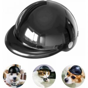 M-Casque de Chien Casque de Moto pour Animaux de Compagnie Casquette de s&eacute;curit&eacute; pour Chien Chat v&eacute;lo Cyclisme Casques de Chien pour Motos Chapeau de