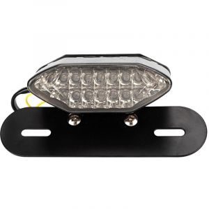 Universel Vintage moto led feu arrière clignotant lampe feu arrière convient pour YamahaSmoking