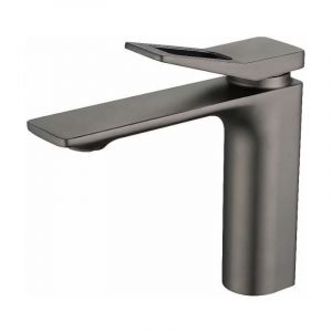 SNQ - ccykxa Robinet de lavabo,grey robinet de salle de bain, inox 304 brossé, robinet de lavabo anticalcaire, robinet chaud et froid