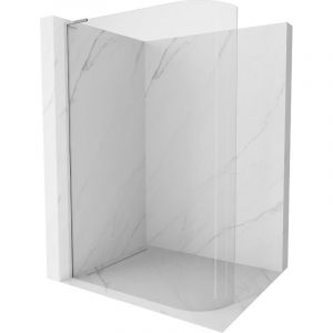 Mexen - Kioto l paroi de douche arrondie Walk-in 80 x 200 cm, transparent, chrome - 800-080-103-01-06