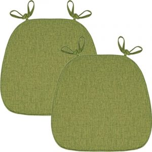 Galette De Chaise Lot De 1/2/4/6 avec Attaches, Coussin Chaise Cuisine Lavable, Antid&eacute;rapant, Galette De Chaise Dehoussable, Coussins De Chaises