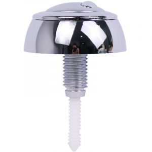 Bouton Poussoir Double Chasse d'Eau pour Siamp Optima 49 Chrom&eacute;, R&eacute;glable de 16 &agrave; 50 mm