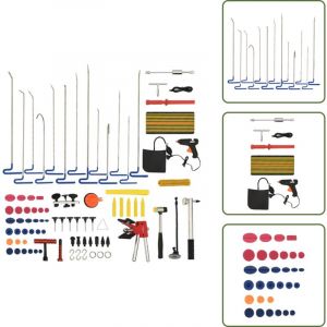 Vidaxl - Kit d'outils de d&eacute;bosselage sans peinture 80 pcs - D&eacute;bosselage Auto - Outils De D&eacute;bosselage - Kit De D&eacute;bosselage - R&eacute;paration De Bosses