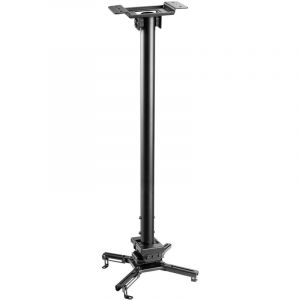 Support plafond vidéoprojecteur, Hauteur 75-115cm, Noir