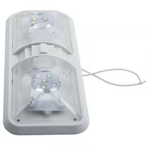 ZVD - Plafonnier led 12V pour Camping-Car, Bateau D'&eacute;clairage Int&eacute;rieur pour Camping-Car avec Interrupteur, Plafonnier D&ocirc;me De Caravane 48LED 800LM