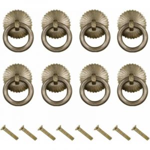 BEBUSINGOTO Poign&eacute;e Meuble 8 Pi&egrave;ces Boutons de Porte Bouton de Porte Cuisine Poign&eacute;es de Tirage Antique Poign&eacute;e de Tiroir Vintage avec Vis Bouton de