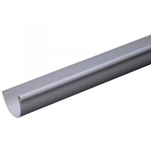 Profilé gouttière pvc demi-ronde 16 longueur 2,00ml- gris
