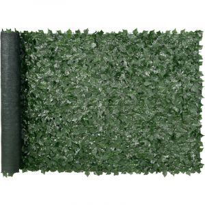 VEVOR Haie Artificielle 150x300 cm Brise Vue Cloture Lierre Artificiel Intimite Support en Tissu Maille et Joint Renforce Deco Fausses Feuilles pour