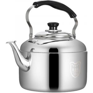 Bouilloire à thé Bouilloire sifflante pour cuisinière Théière classique Théière en acier inoxydable Bouilloire à eau sifflante 4L