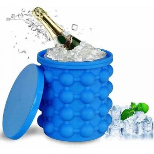 Ahlsen Bacs &agrave; Gla&ccedil;ons, Moule &agrave; Gla&ccedil;on Avec Couvercle, Ice Cube Gla&ccedil;on, Silicone Ice Cube Maker, Magique Seau Glacons &agrave; Glace R&eacute;Utilisable, 120